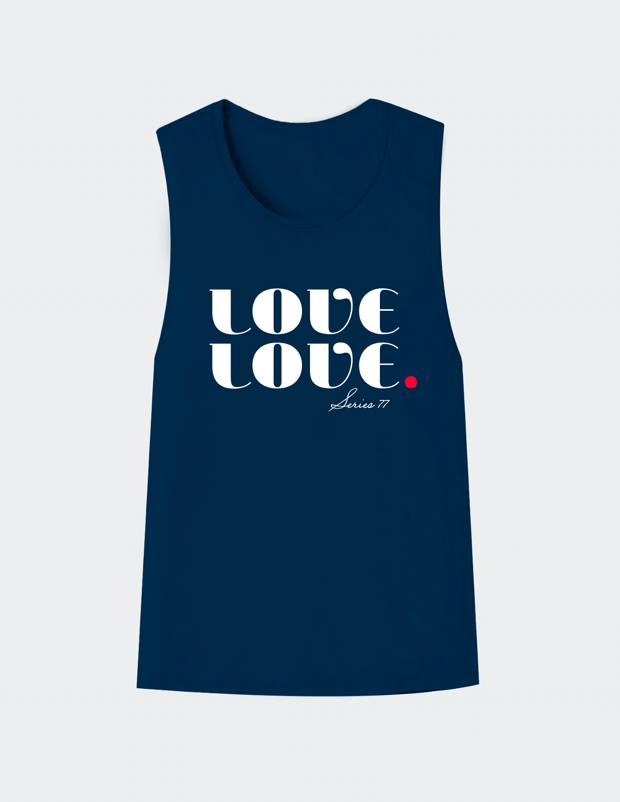 "LOVE LOVE" WOMEN'S TANK (Navy)