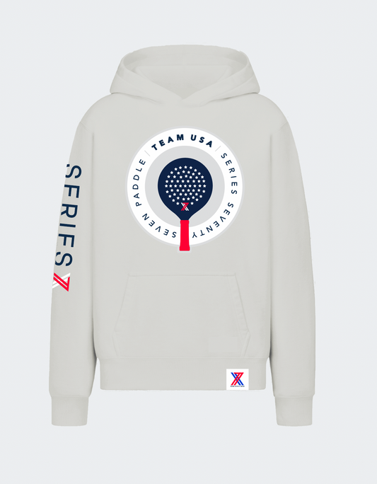 "TEAM USA" LIGHTWEIGHT HOODIE (Light Gray)