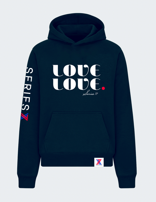 LOVE LOVE LIGHTWEIGHT HOODIE (Navy)