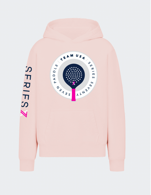 "TEAM USA" MIDWIEGHT HOODIE (Light Pink)